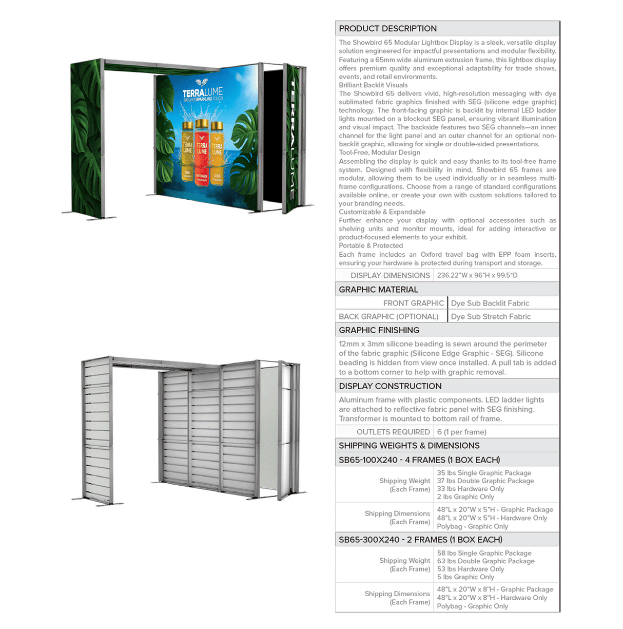 Showbird 65 20 x 10 Configuration K