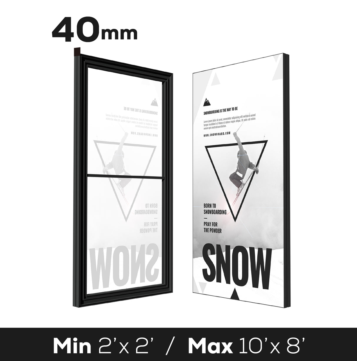 Aspen 40 Single-Sided Black