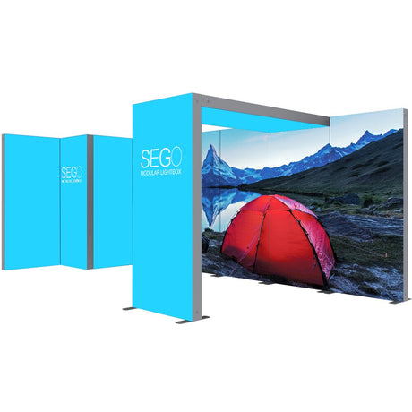 SEGO Modular Lightbox Display Configuration F Double-Sided (Graphic Package)