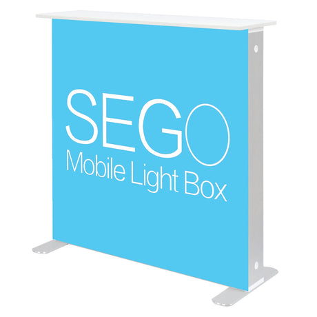 3.3 x 3.3ft. SEGO Modular Lightbox Counter Double-Sided (Graphic Package)
